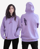 - Embroidered Purple Hoodie - Raven