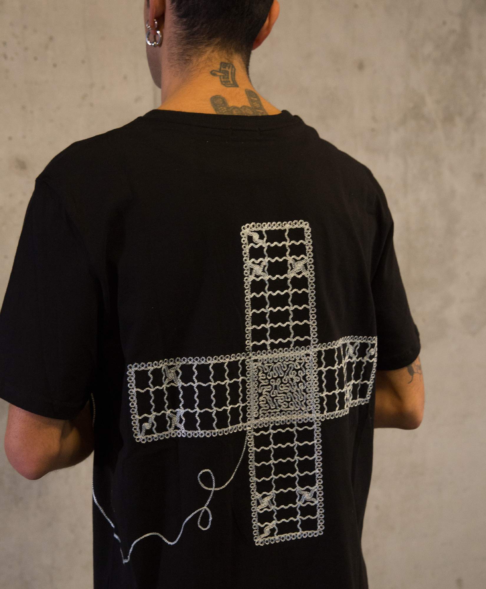 Embroidered T-shirt Black + Board Game - Barjees - (Limited Edition - 30 pcs.)